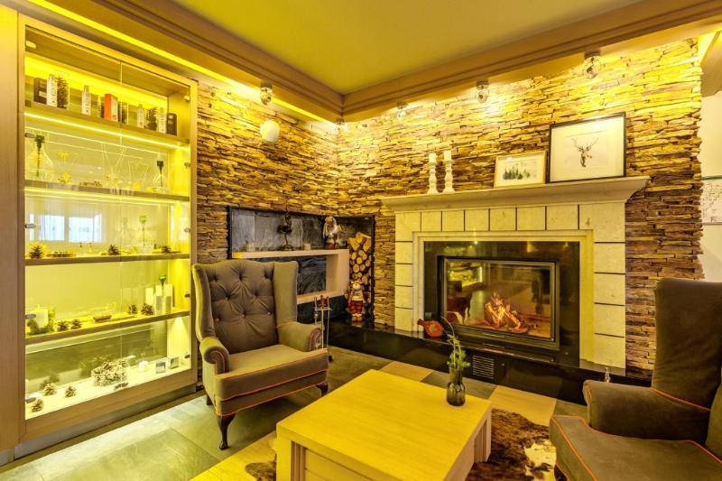 Amira Boutique Hotel 班斯科 外观 照片 A 3D rendering of a living room